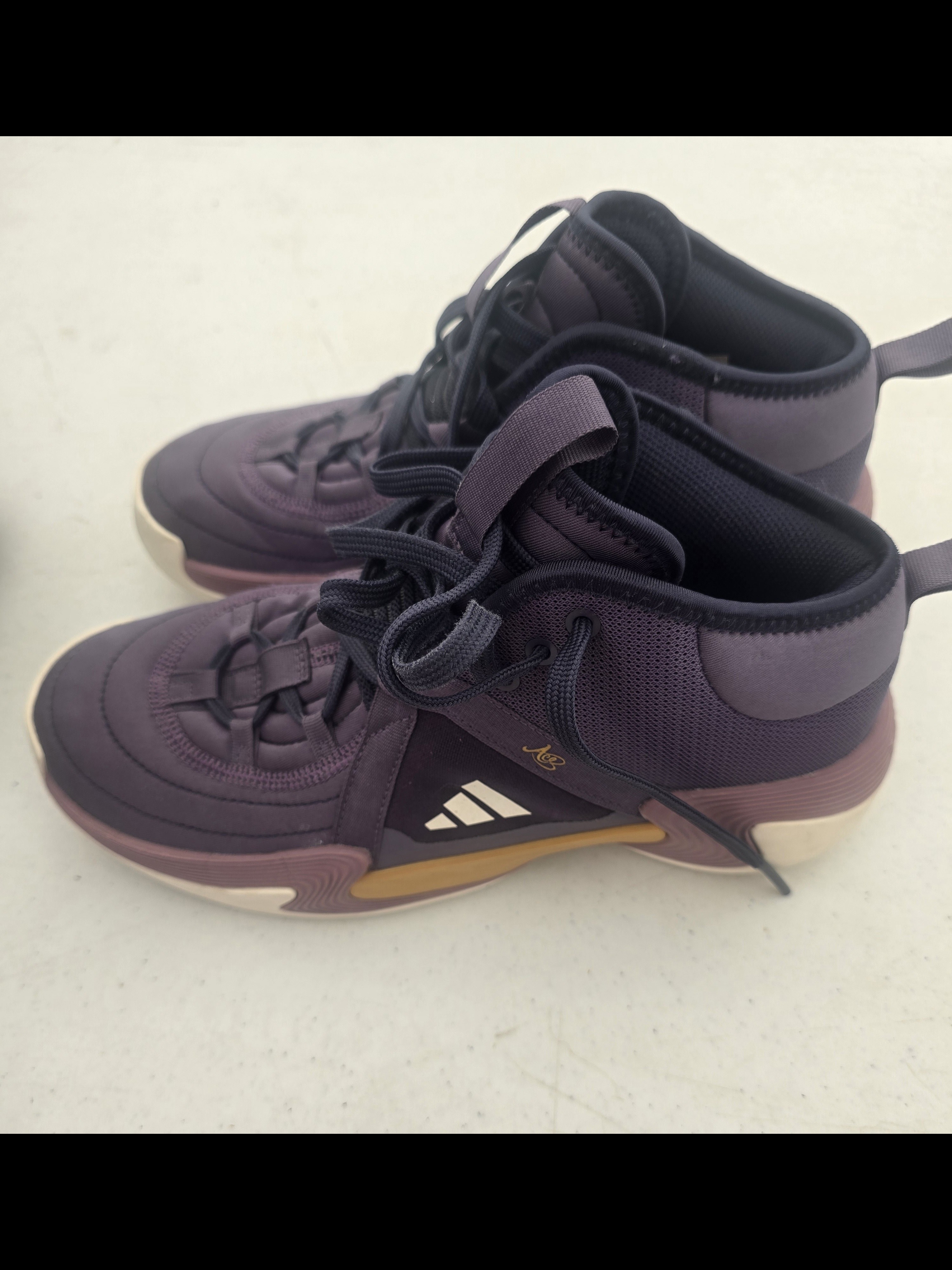Adidas Deep Purple High-Top Sneakers